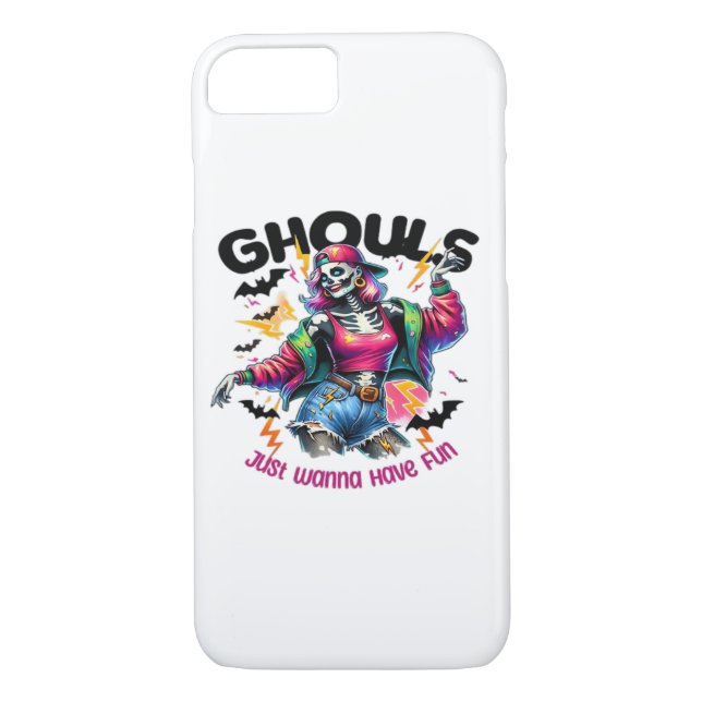 Ghouls Just Wanna Have Fun Halloween Vibes Case-Mate iPhone Case (Back)