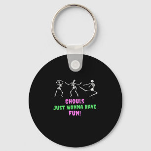 Ghouls Just Wanna Have Fun Lazy Sloth Key Ring