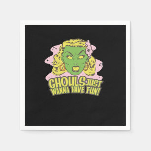 Ghouls Just Wanna Have Fun Lazy Sloth Napkin