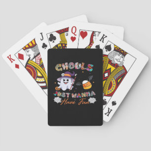 Ghouls Just Wanna Have Fun Shirt – Retro Halloween Playing Cards