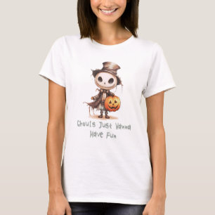 Ghouls Just Wanna Have Fun Skeleton Halloween Mug T-Shirt