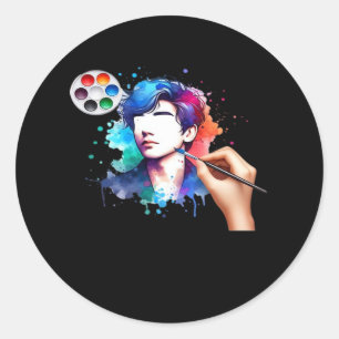 Ghouls Just Wanna Have Fun Skull Design Classic Round Sticker