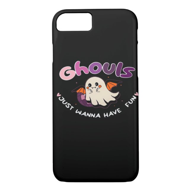Ghouls Just Wanna Have Fun Slogan Quote Case-Mate iPhone Case (Back)