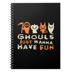 Ghouls Just Wanna Have Fun Sloth Halloween Notebook