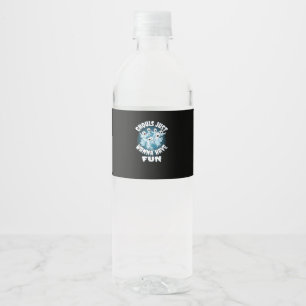 Ghouls Just Wanna Have Fun Sloth Halloween Water Bottle Label