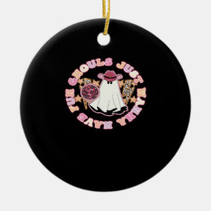 Ghouls Just Wanna Have Fun (Western Style Hallowee Ceramic Tree Decoration