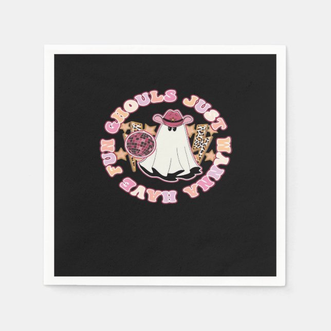 Ghouls Just Wanna Have Fun (Western Style Hallowee Napkin (Front)