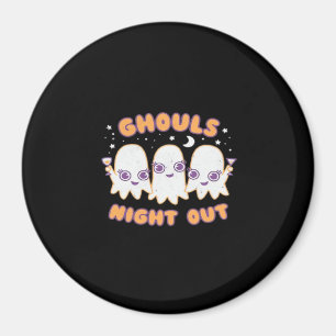 Ghouls Night Out - Kawaii Style Cute Funny Hallowe Magnet