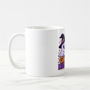 Ghouls Night Out Retro Halloween Typography Art Coffee Mug