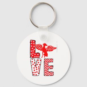 Ghound Valentines Day Love Valentine Cute Heart Key Ring