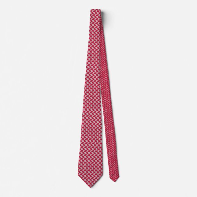 Ghutrah red check tie (Front)