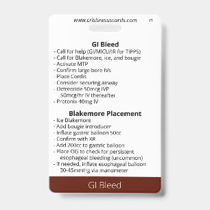 GI Bleed ID Badge
