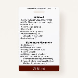 GI Bleed ID Badge