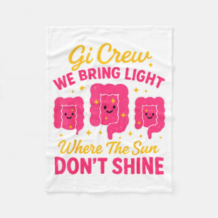 Gi Crew We Bring Light Where The Sun Don't Shine  Fleece Blanket