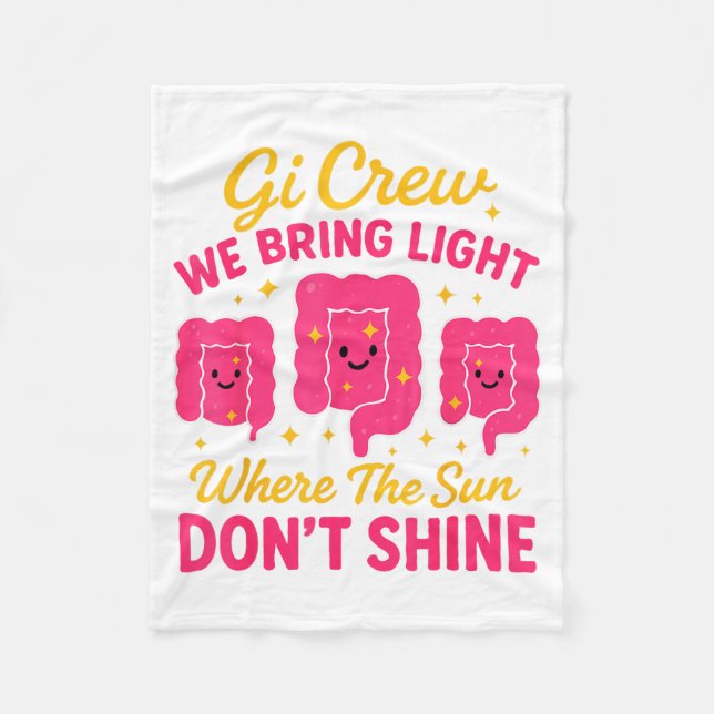 Gi Crew We Bring Light Where The Sun Don't Shine  Fleece Blanket (Front)