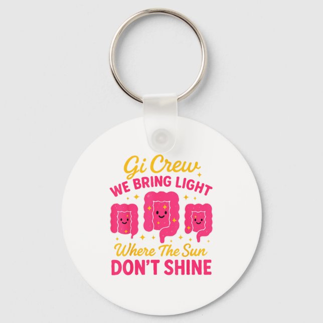 Gi Crew We Bring Light Where The Sun Don't Shine  Key Ring (Front)