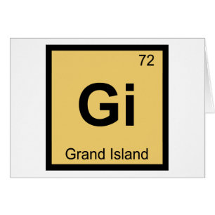 Gi - Grand Island Nebraska Chemistry City Symbol