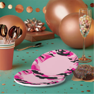 GI JANE Military Camouflage Party Plates