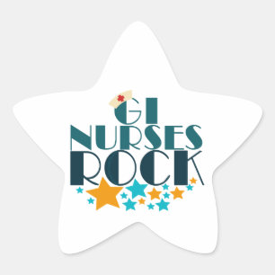 GI Nurses Rock Star Sticker