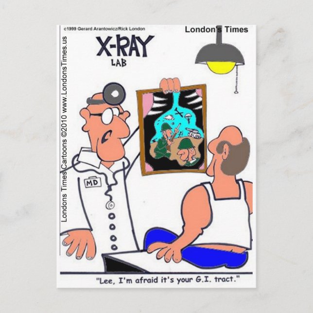 GI Tract Funny Gastrointestinal Medical Tees Gifts Postcard (Front)