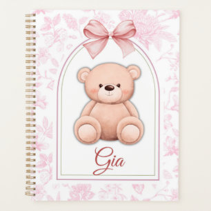 Gia Custom Pink Teddy Bear Nursery Design Planner