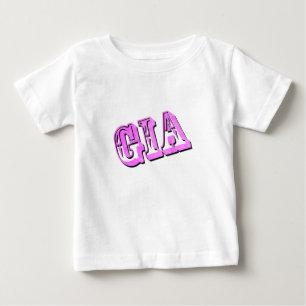 Gia Name In Dimensional Pink, Baby T-Shirt