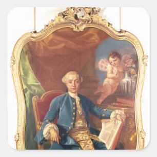 Giacomo Casanova Square Sticker