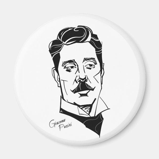 Giacomo Puccini Magnet (Front)