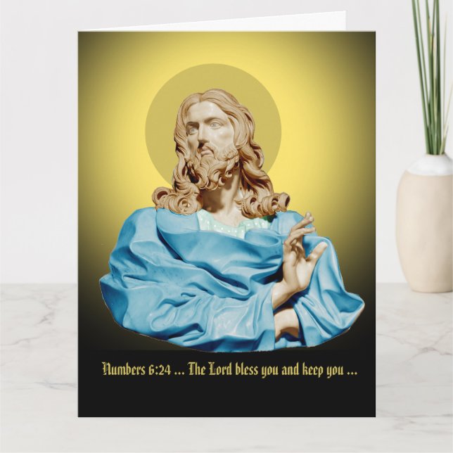 Gian Lorenzo Bernini Bust of Christ 1679 Card (Front)