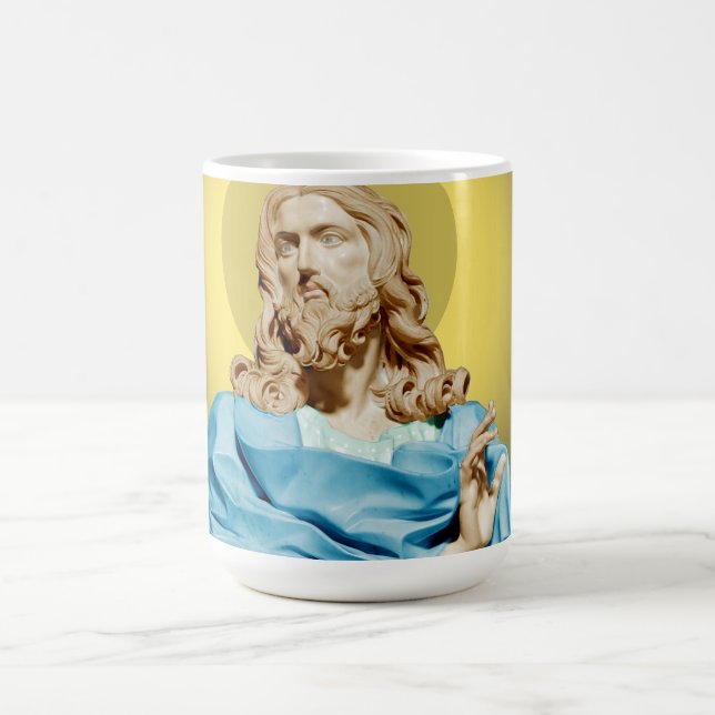 Gian Lorenzo Bernini Bust of Christ 1679 Coffee Mug (Center)