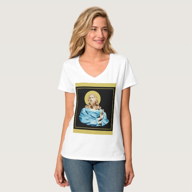 Gian Lorenzo Bernini Bust of Christ 1679  T-Shirt (Front Full)