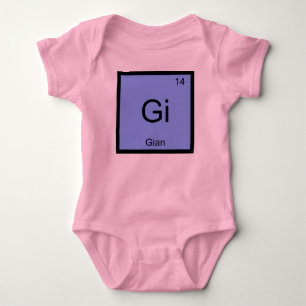 Gian  Name Chemistry Element Periodic Table Baby Bodysuit