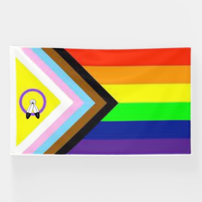 Giant 6'x'10' LGBTQIA+ All-Inclusive Gay Pride Banner (Horizontal)