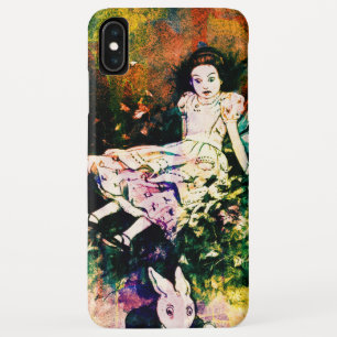Giant Alice in Wonderland and White Rabbit Case-Mate iPhone Case