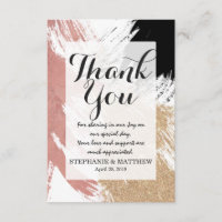 Giant Artsy Brushstrokes in Gold Rose Gold Glitter