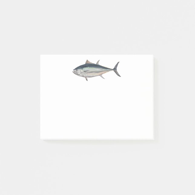 Giant Atlantic Bluefin Tuna Realistic Hat Post-it Notes (Front)