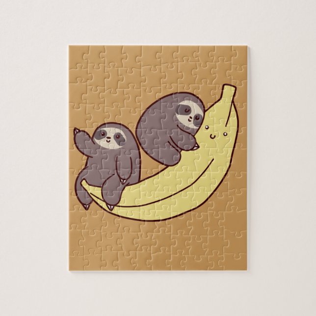 Giant Banana Sloths Jigsaw Puzzle (Vertical)