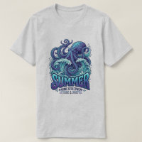 Giant Blue Octopus / clothing summer vacation