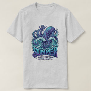 Giant Blue Octopus / clothing summer vacation  T-Shirt