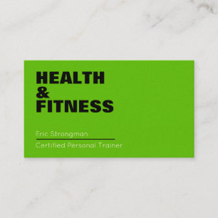 Giant bold text cover fit edition business card