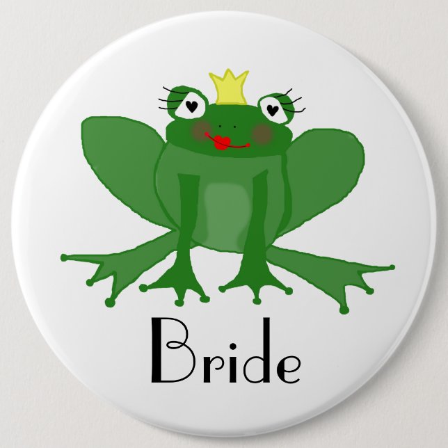 Giant Bride Badge with Princess Frog (Front)