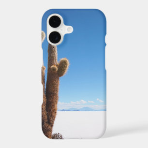 Giant cactus on the Salar de Uyuni