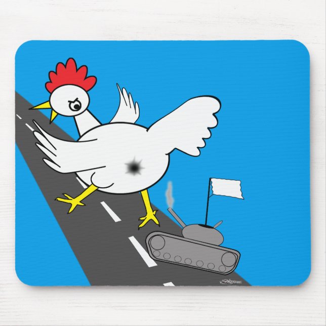 Giant Chicken! Mouse Pad (Front)