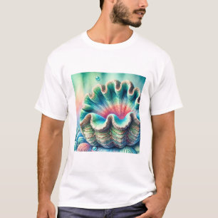 Giant Clam Majesty 010924AREF140 - Watercolor T-Shirt