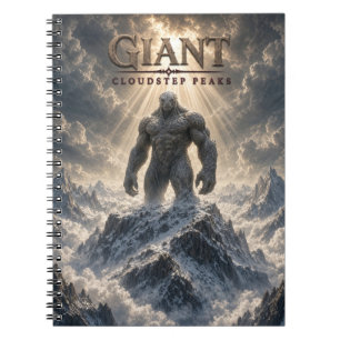 Giant Cloudstep Peaks Dark Cinema Notebook