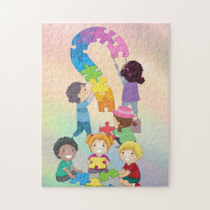 giant colorful  jigsaw puzzle
