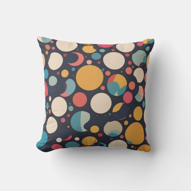 Giant colourful dots cushion (Front)