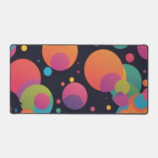 Giant colourful dots desk mat
