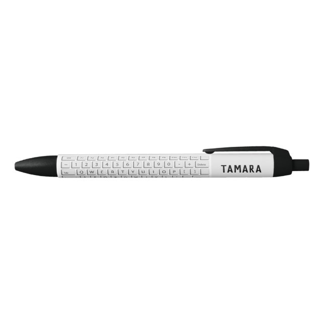 Giant computer keyboard QWERTY letters novelty Black Ink Pen (Top)