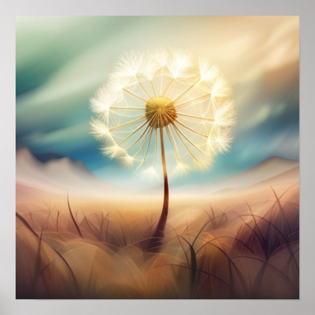Giant Dandelion Dreams Poster (Front)